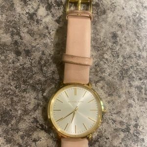 Pink michael kors watch
